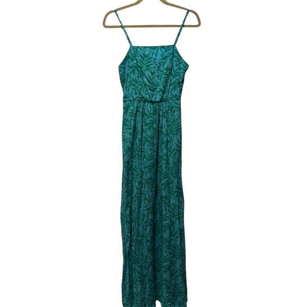 AUW Teal & Green Maxi Dress Small